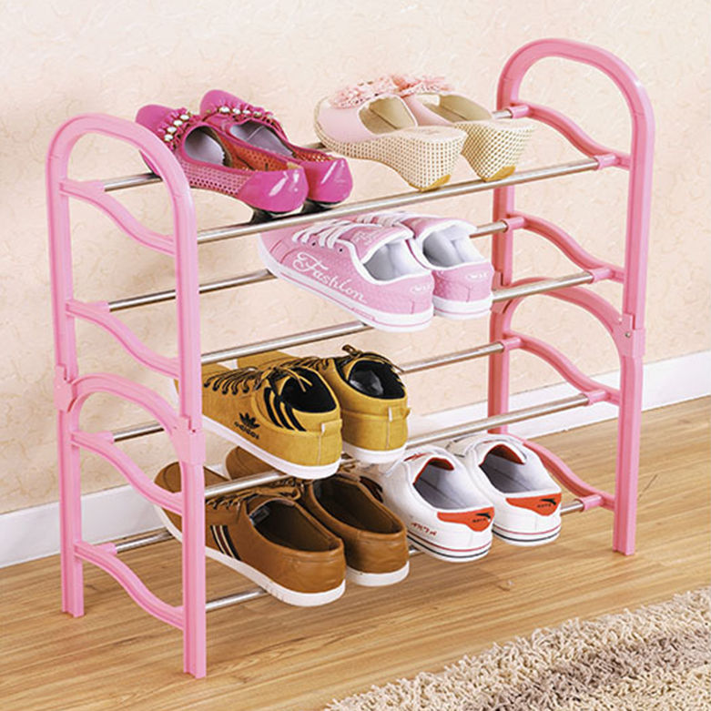 HW03-076 4-layer adjustable height shoe rack