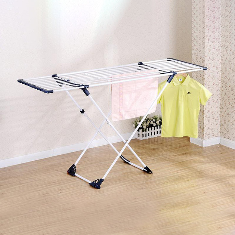 HW03-008V Foldable Movable Laundry Clothes Rack